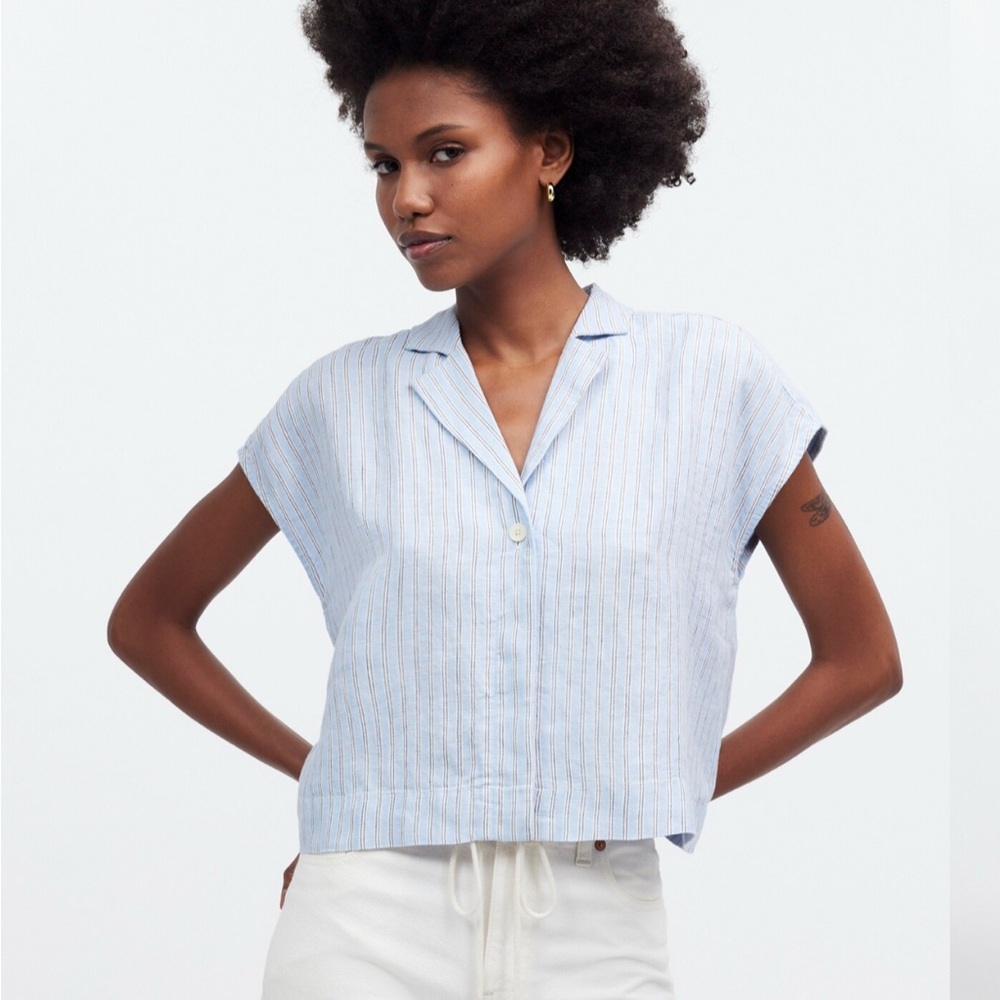 NWOT Madewell 100% Linen Top
